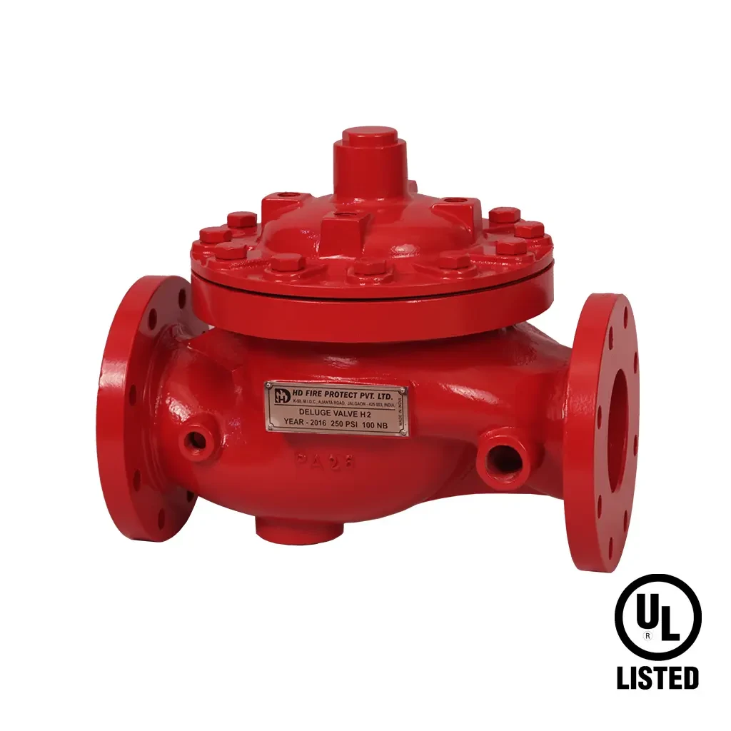 HD FIRE PROTECT Deluge Valve Model H2 (Cast Steel) — manufacturer system image