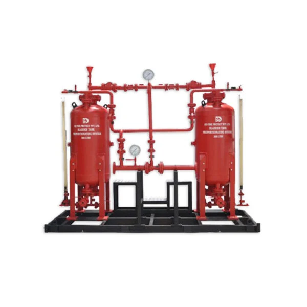 HD FIRE PROTECT Dual Bladder Tank Skids — manufacturer system image
