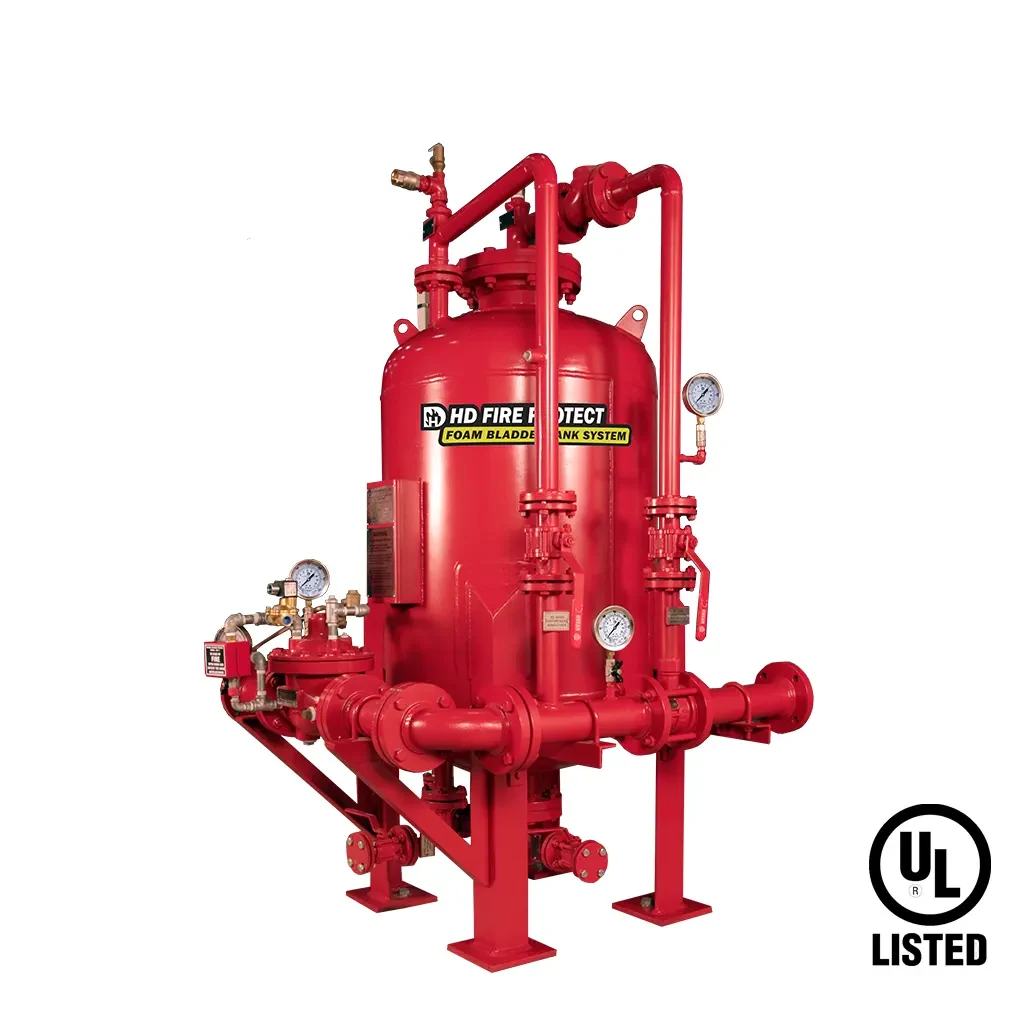 HD FIRE PROTECT Foam Bladder Tank with Pre-Assembled Deluge Valve — manufacturer system image