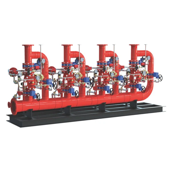 HD FIRE PROTECT Multi-Line Vertical Deluge Skids — manufacturer system image