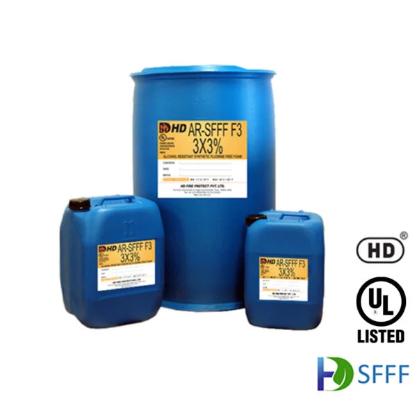 HD FIRE PROTECT Synthetic Fluorine Free Foam AR-SFFF F3 3X3 — manufacturer system image