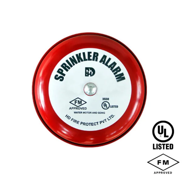 HD FIRE PROTECT Water Motor Gong Bell — manufacturer system image