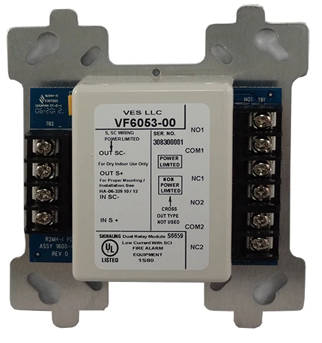 VES VF6052-55 Dual Relay Module — manufacturer system image